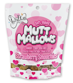 Lazy Dog Mutt Mallows Strawberry Smoochies Dog Treat 5oz