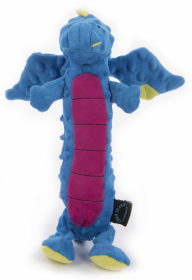 goDog Dragons Skinny Squeaky Plush Dog Toy Large