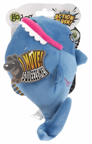 goDog Action Shark Plush Dog Toy