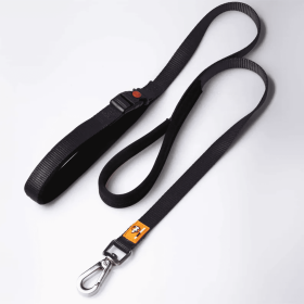 Canny Leash (Color: BLACK, size: Puppy/small dog - 5/8" width 4 ft length)